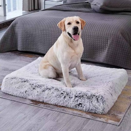 Calming Luxury Dog Bed Plush Dog Mattress, Orthopedic Memory Foam Dog Bed