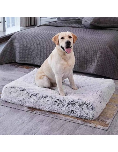 Calming Luxury Dog Bed Plush Dog Mattress, Orthopedic Memory Foam Dog Bed