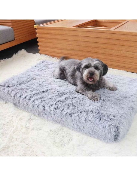 Calming Luxury Dog Bed Plush Dog Mattress, Orthopedic Memory Foam Dog Bed