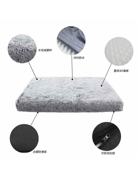 Calming Luxury Dog Bed Plush Dog Mattress, Orthopedic Memory Foam Dog Bed