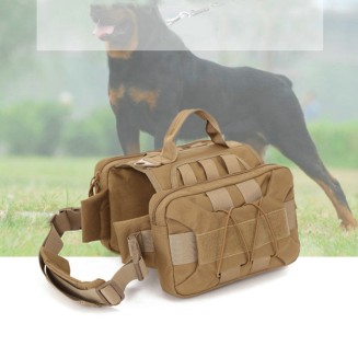 Tactical Dog Backpack Hound Dog Harness Vest with 2 Large Side Bags