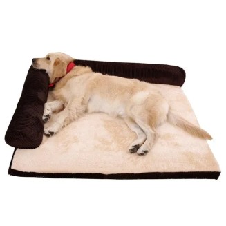 L-Shaped Soft Cushion Dog Bed