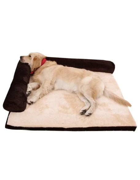 L-Shaped Soft Cushion Dog Bed