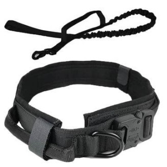 Dog Collar Adjustable Military Tactical Pets Dog Collars Leash Control