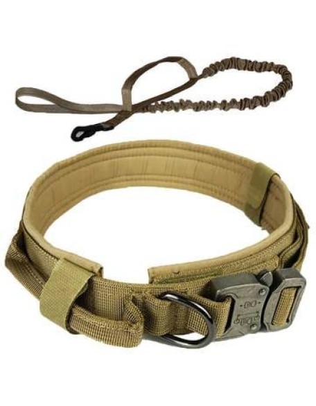 Dog Collar Adjustable Military Tactical Pets Dog Collars Leash Control