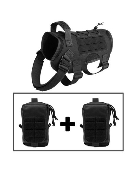 Tactical Dog Harness No Pull with Pouch