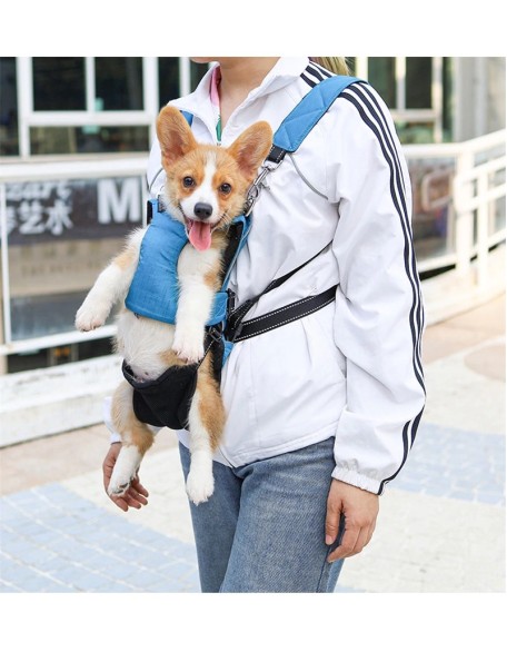 Dog Chest Carrier Harness Backpack with Walking Lead