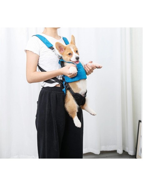 Dog Chest Carrier Harness Backpack with Walking Lead