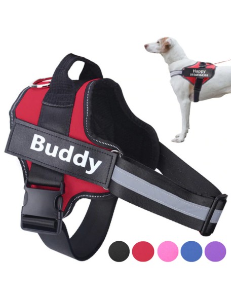 Best Custom Dog Harness No Pull Harnesses With Handle Personalized Name Tag