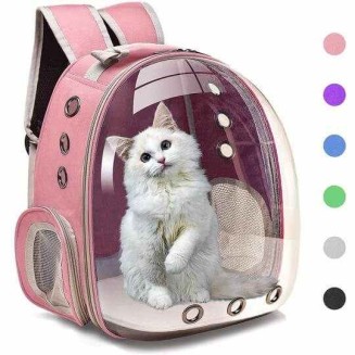 Multicolor Cat Backpack Carrier Breathable Bubble Bag