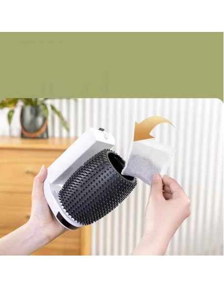 Automatic Cat Self Groomer Wall Corner Brushes Soft Cat Corner Scratcher Self Grooming