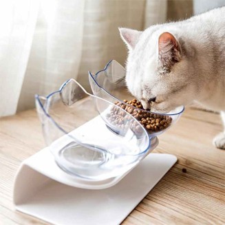 Elevated Cat Bowl - Anti-Vomiting Orthopedic Cat Bowl