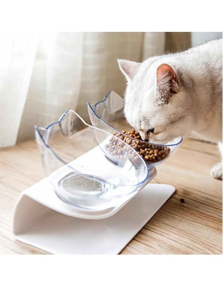 Elevated Cat Bowl - Anti-Vomiting Orthopedic Cat Bowl