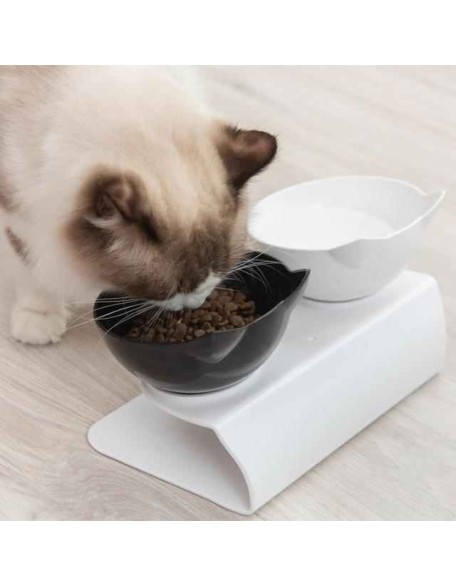 Elevated Cat Bowl - Anti-Vomiting Orthopedic Cat Bowl