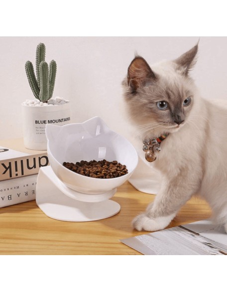 Elevated Cat Bowl - Anti-Vomiting Orthopedic Cat Bowl