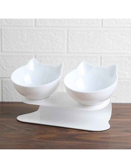 Elevated Cat Bowl - Anti-Vomiting Orthopedic Cat Bowl