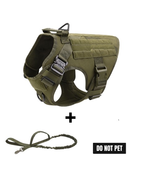 Custom K9 Military No-Pull Tactical Dog Harness Vest Set