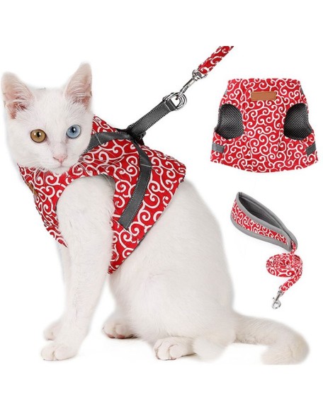 Cat Vest Harness And Leash Set To Outdoor Walking