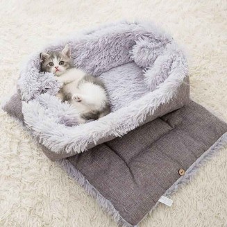 2-in-1 Soothing Cat Bed