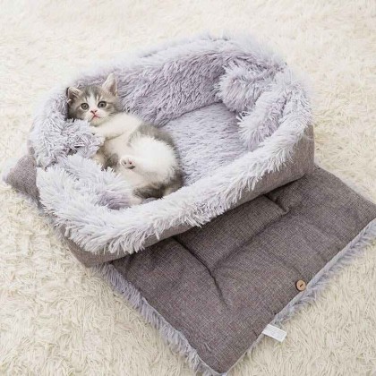 2-in-1 Soothing Cat Bed