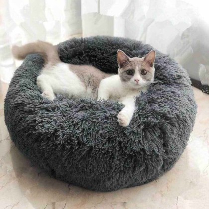 Calming Cat Beds - Original Anti-Anxiety  Cat &Dog Bed,  Calming Donut Cuddler Cat and Dog Bed