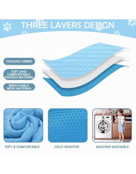 Dog Cooling Mat For Summer - Pet Cooling Pad