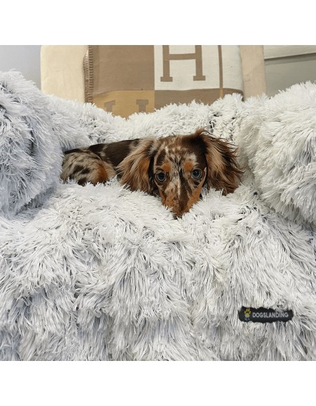 4 in 1 Comfy Pet Bed Calming Soft Faux Fur for Dogs Cats