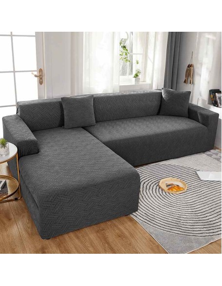 Super Stretch Sectional Geometrical Sofa Cover for Pet