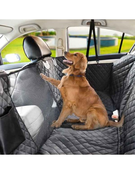 Premium Dog Rear Car Seat Cover, Free Seat Belt Strap