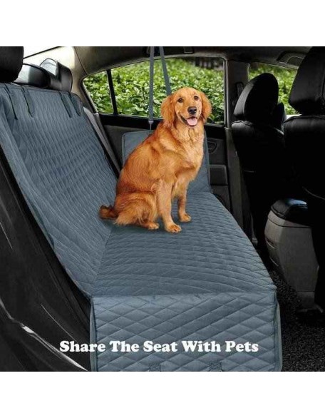 Premium Dog Rear Car Seat Cover, Free Seat Belt Strap