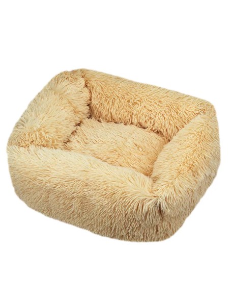 Plush Dog Bed, Calming Dog Bed -Plush Donut Cat & Dog Bed - Cosy Calming Pet Bed