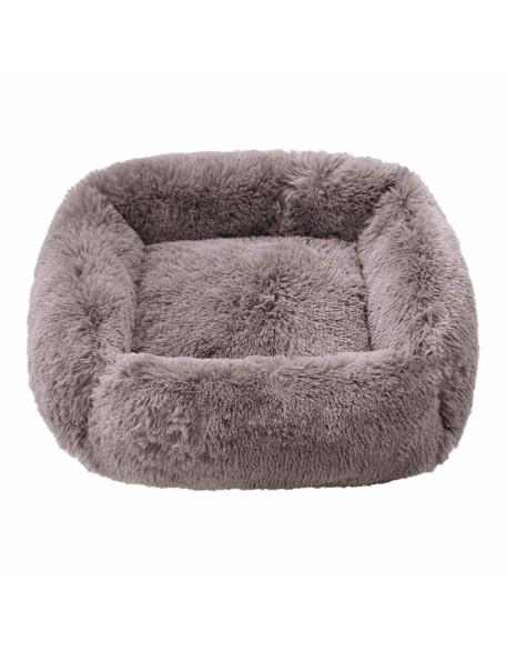 Plush Dog Bed, Super Soft Square Anti Anxiety Dog Bed