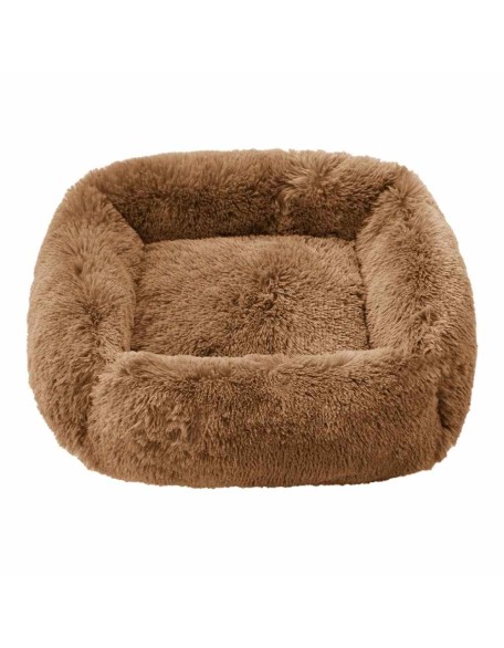 Plush Dog Bed, Super Soft Square Anti Anxiety Dog Bed