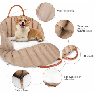 Dog Car Seat Booster for Small & Medium Dogs