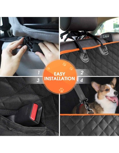 Waterproof Dog Car Seat Cover Soft Pet Seat Cover Hammock For Cars Trucks SUVs