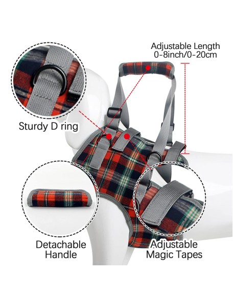 Dog Support Harness Front and Back Legs For Small Medium Large Dogs