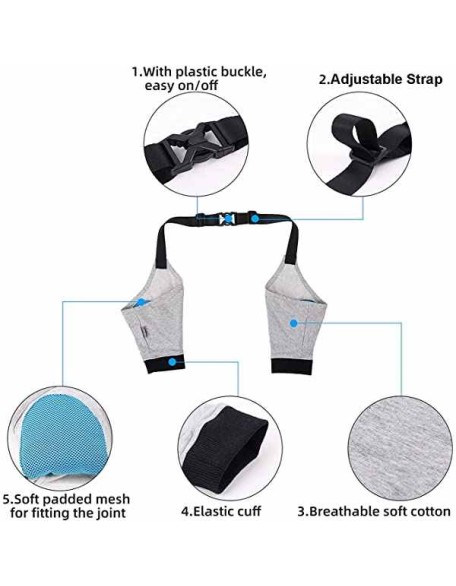 Dog Front Leg Braces Recovery Sleeve Protector Pet Knee Brace Wounds for Medium Large Dog