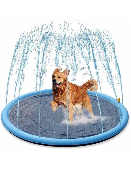 Sprinkler Cooling Play Mat For Dogs - Splash Sprinkler Pad for Dogs Kids