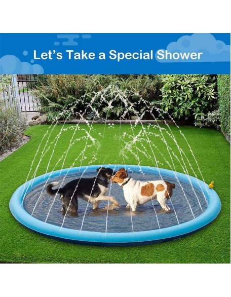 Sprinkler Cooling Play Mat For Dogs - Splash Sprinkler Pad for Dogs Kids