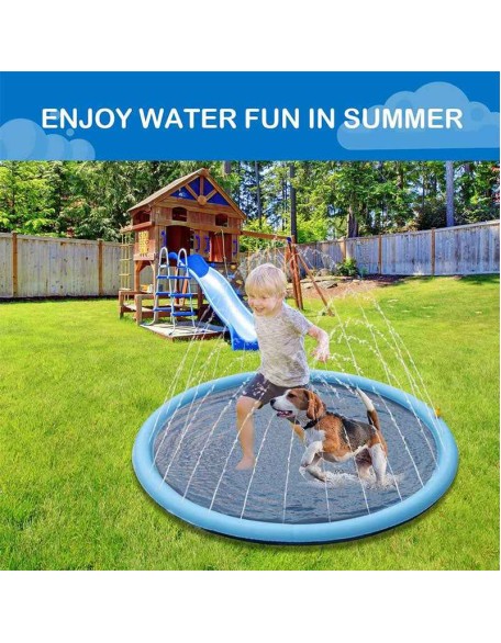 Sprinkler Cooling Play Mat For Dogs - Splash Sprinkler Pad for Dogs Kids