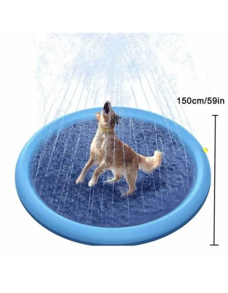 Sprinkler Cooling Play Mat For Dogs - Splash Sprinkler Pad for Dogs Kids