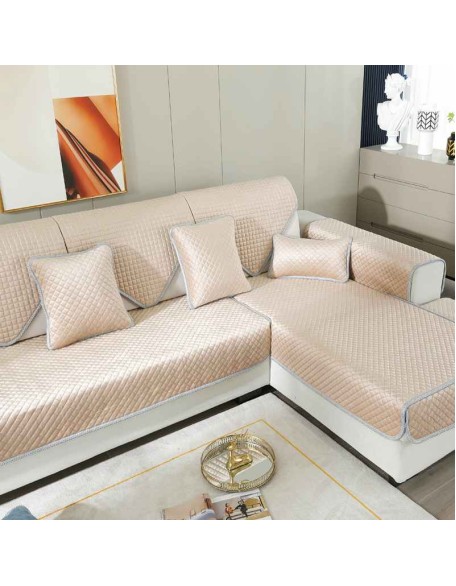 Super Soft Non-Slip Sectional Couch Cover Plush Sofa Slipcover Furniture