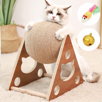 Cat Scratching Ball Toy Kitten Sisal Rope Ball