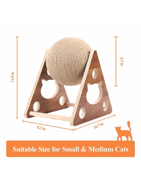 Cat Scratching Ball Toy Kitten Sisal Rope Ball