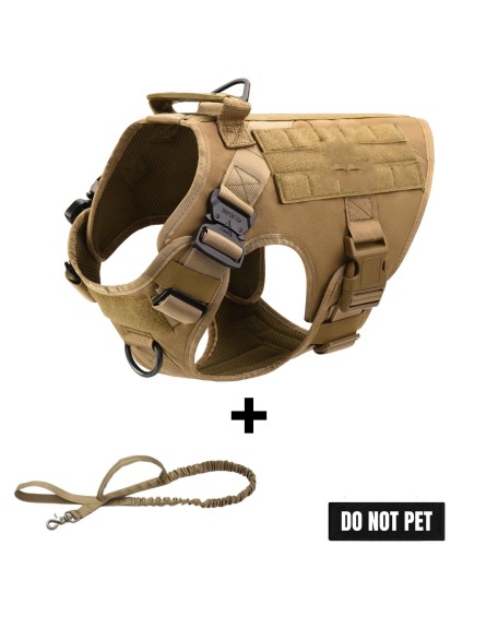 Custom K9 Military No-Pull Tactical Dog Harness Vest Set