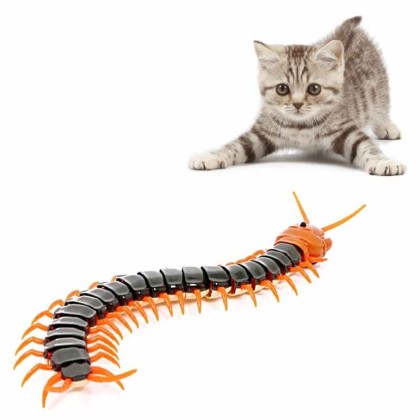 Electric Centipede Cat Teaser Toy With Remote