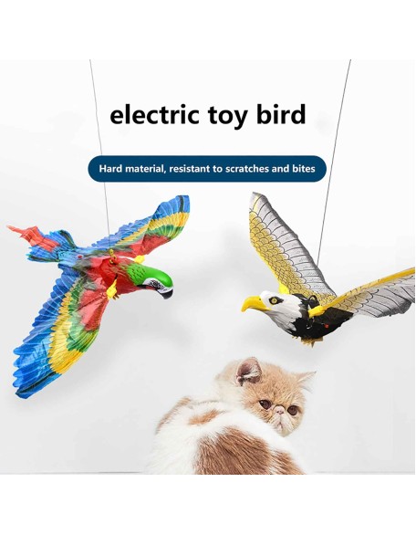 Flying Bird Cat Toy, Simulation Bird Interactive Cat Toy for Indoor Cats