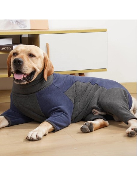 Dog Fleece Jacket Warm Winter Dog Coat Turtleneck Pullover