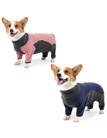 Dog Fleece Jacket Warm Winter Dog Coat Turtleneck Pullover