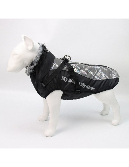 Waterproof Dog Jacket Harness for Large Dogs